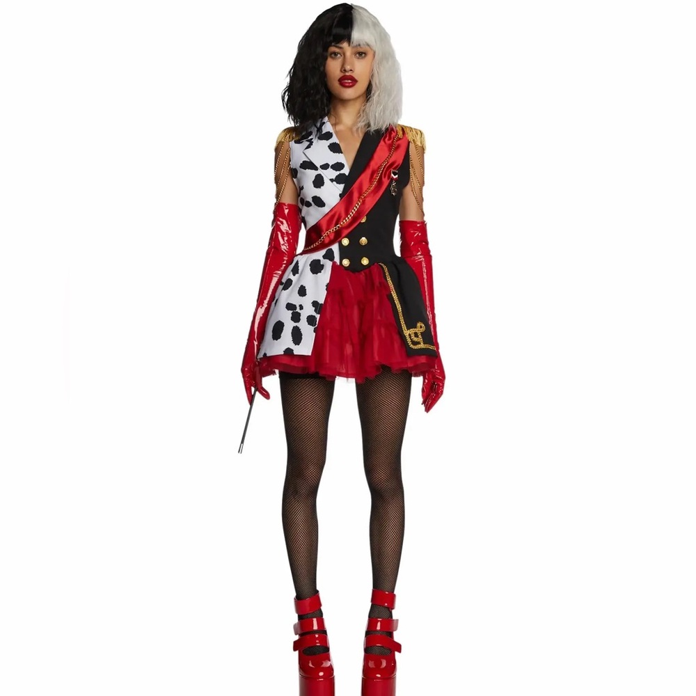 Dolls Kill Call Me Cruella Costume - Size Small